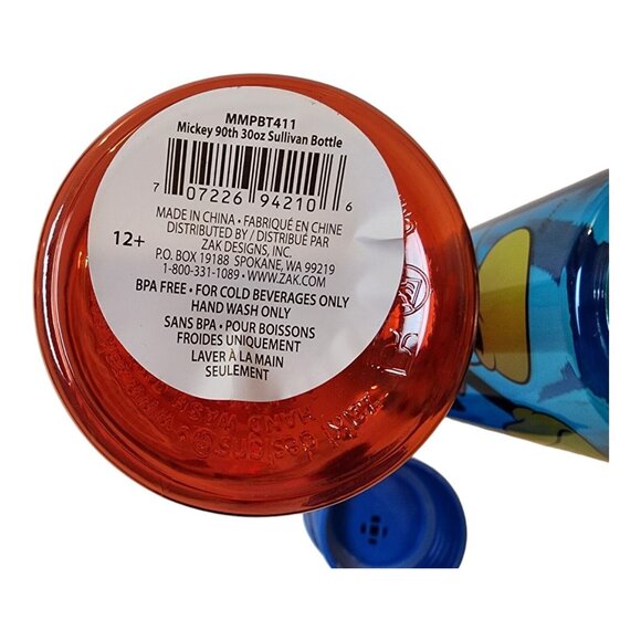 Disney Mickey Mouse Blue Flip Top Water Bottle BPA-FREE 25oz & Zak Designs 30oz - Picture 4 of 14